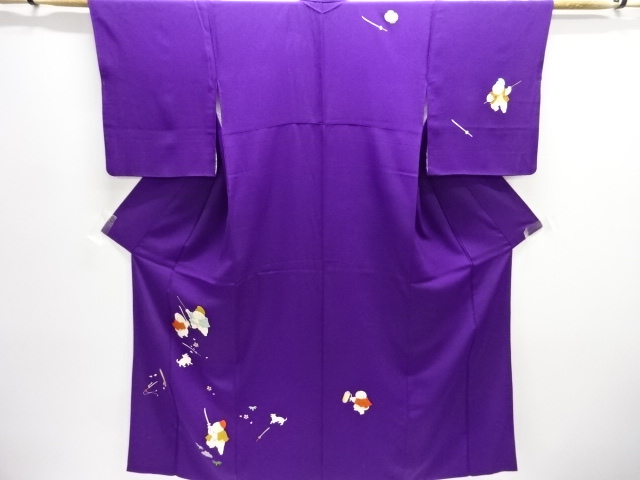JAPANESE KIMONO / ANTIQUE GOSHO DOLL / A KIMONO / DOG PATTERN